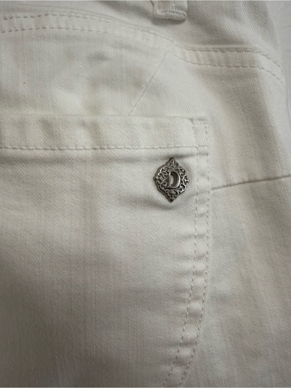 Democracy “Ab”solution White Straight Leg Jeans Stretch - Picture 6 of 8